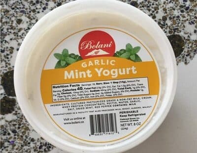 Garlic Mint Yogurt