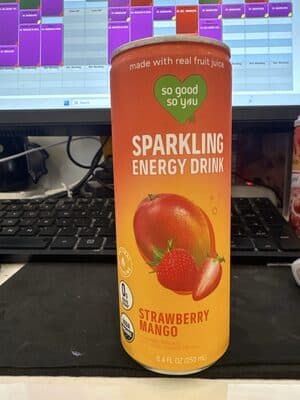 Sparkling Energy Drinks Strawberry Mango
