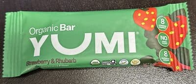 Organic Bar Strawberry & Rhubarb