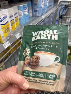 Brown Zero Calorie Sweetener Stevia Leaf, Monk Fruit & Allulose