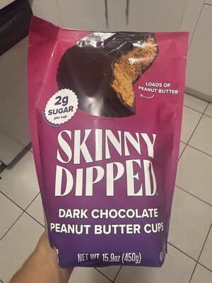 Skinny Dipped Cups Dark Chocolate Peanut butter