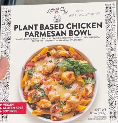 Plant based chicken parmesan bowl