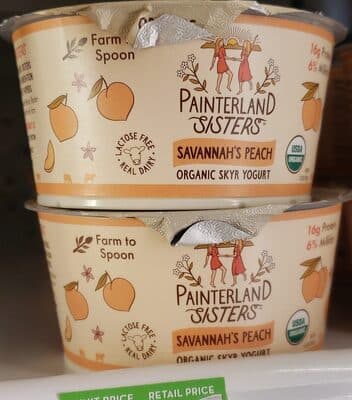 Savannah's Peach Organic Skyr Yogurt