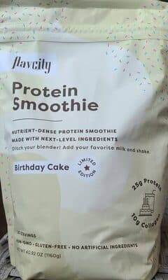 Protein Smoothies Birthday Cake