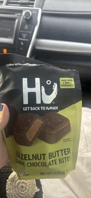 Hazelnut Butter Dark Chocolate Bites