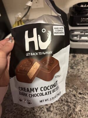 Creamy Coconut Dark Chocolate Bites
