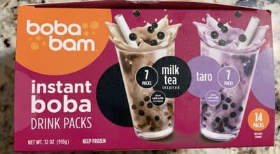 Instant boba drink packs