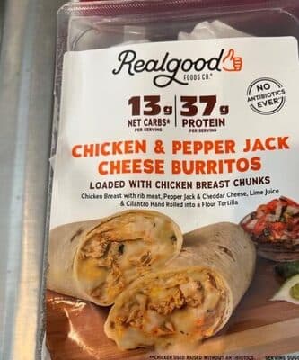 Chicken & Pepper Jack Cheese Burritos