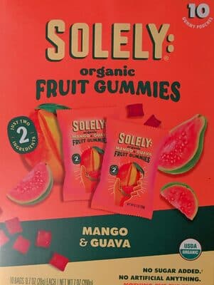 Organic Fruit Gummies Mango & Guava