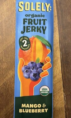 Organic Fruit Jerky, Mango & Blueberry