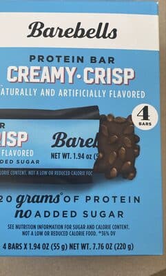 Protein Bar Creamy Crisp