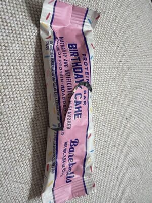 Protein Bar Birthday Cake