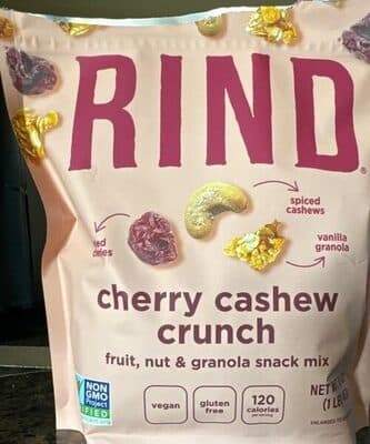 Rind cherry cashew crunch snack mix