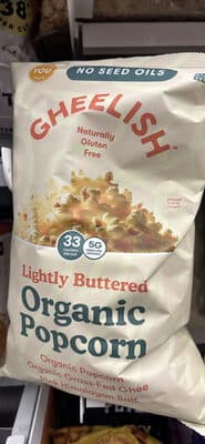 Lightly Buttered Organic Popcorn