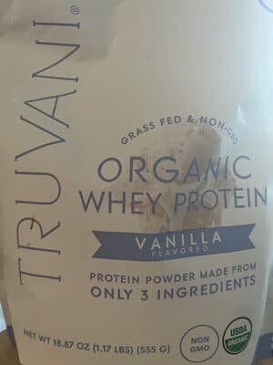 Organic Whey Protein Vanilla Flavored
