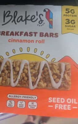 Breakfast Bars + Protein Cinnamon Roll