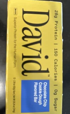 Chocolate Chip Cookie Dough Flavored Bar
