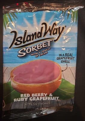 Red Berry & Grapefruit sorbet