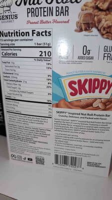 Nut roll protein bar
