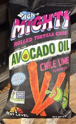 Rolled Tortilla Chips Chile Lime Flavored