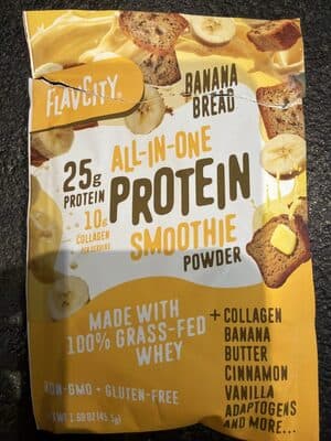 Banana Bread Protein Smoothie Powder