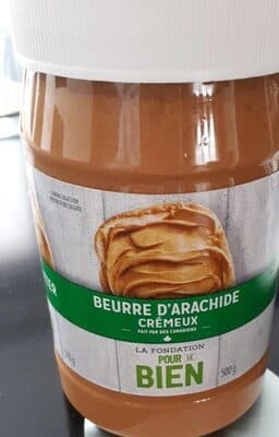 Beurre d'arachide crmeux