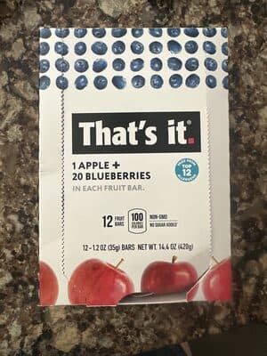 Apples + Blueberries Fruit Bars