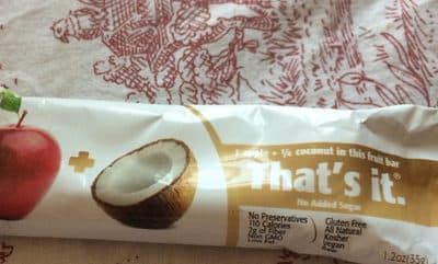 Apple + Coconut Fruit Bar