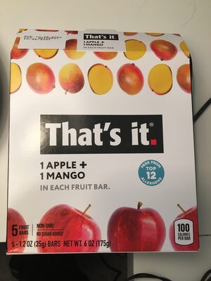 Fruit Bar, Apple Mango