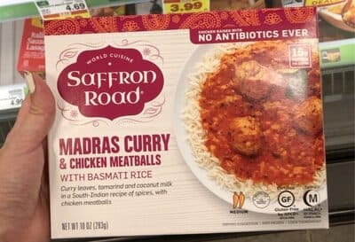 Madras Curry & Chicken Meatballs with Basmati Rice