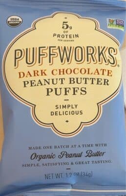 Puffworks Dark Chocolate Peanut Butter Puffs