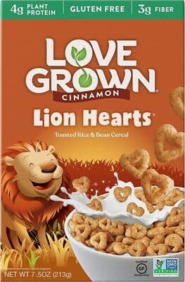 Cinnamon Lion Hearts Toasted Rice & Bean Cereal