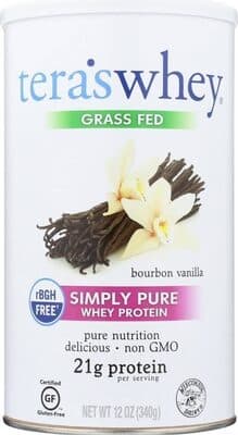 Grass Fed, Simply Pure Whey Protein, Bourbon Vanilla