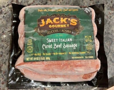 Sweet Italian Cured Beef Sausage