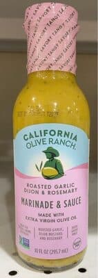 California Olive Ranch Grab & Go Roasted Garlic Dijon & Rosemary Marinade & Sauce
