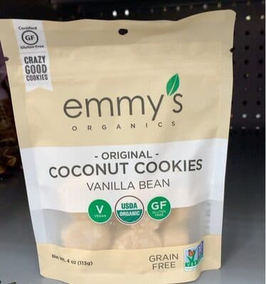 Coconut cookies vanilla bean