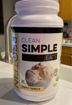 Clean Simple Eats Simply Vanilla Protein Powder