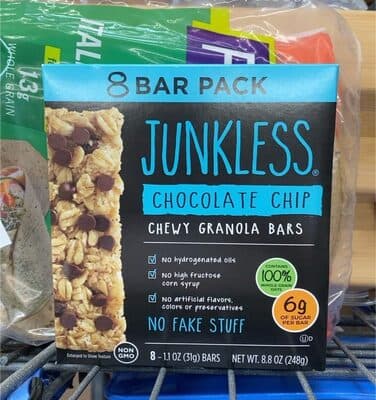 Chocolate Chip Chewy Granola Bars