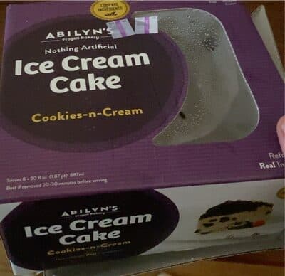 Nothing Artifical Ice cream cake