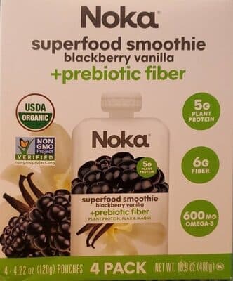 Blackberry/Vanilla + Plant Protein Superfood Smoothies