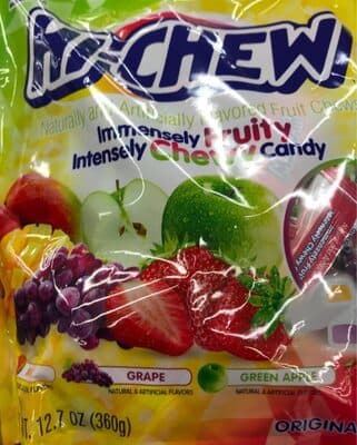 Original Mix Chewy Candy, Mango, Grape, Green Apple, Strawberry
