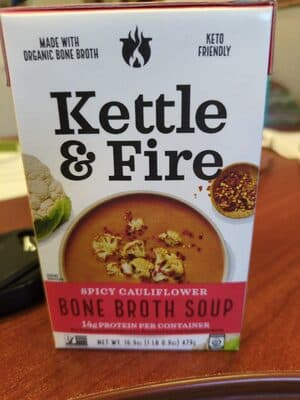 Spicy Cauliflower Soup with Chicken Bone Broth
