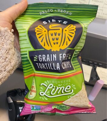 Grain free tortilla chip lime