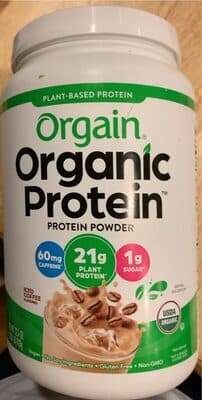 Iced Coffee Flavored Organic Protein Powder