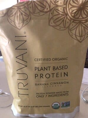 Truvani banana cinnamon protein powder