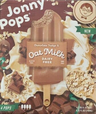JonnyPops Dairy Free Chocolate Fudge & Oatmilk Pops