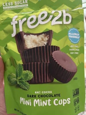 Mini Dark Chocolate Mint Cups