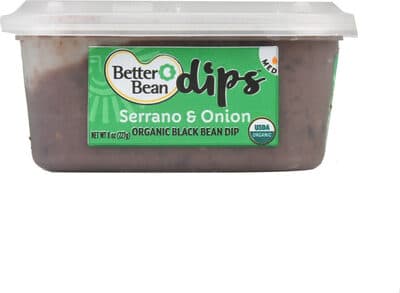 Organic Medium Serrano & Onion Black Bean Dips