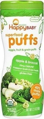 Happy Baby Organics Crawling Baby Apple & Broccoli Puffs