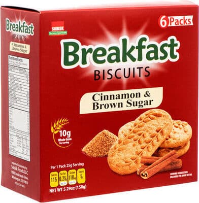 Breakfast Biscuits, Cinnamon & Brown Sugar